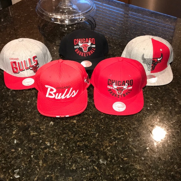 Mitchell & Ness Other - Chicago Bulls SnapBack HATS set of 5 NEW!